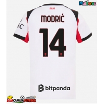 Camisa de Futebol AC Milan Luka Modric #14 Equipamento Secundário Mulheres 2025-26 Manga Curta